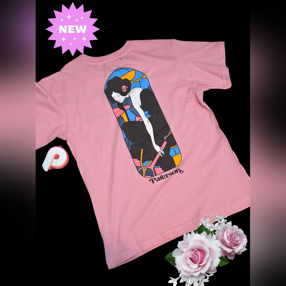 New Paterson back print tee top women Small